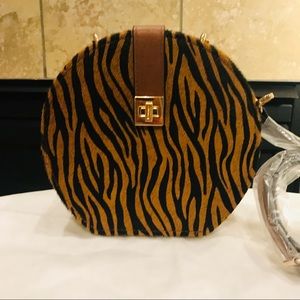 NWT Dune London Animal Print Round Handbag
